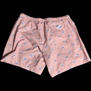 Bermies Swim Trunks Swim Shorts Pink Flamingo